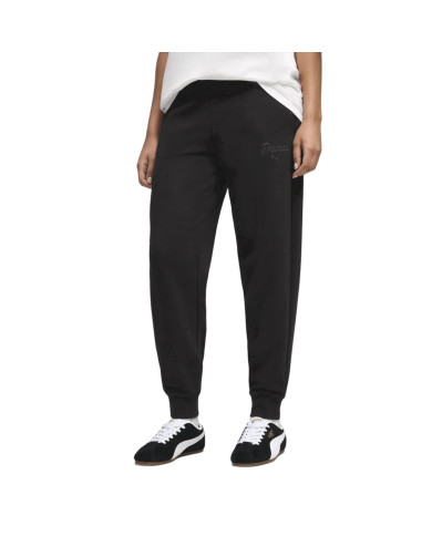Puma Spodnie damskie ESS SCRIPT COMFORT SWEATPANTS TR 69176301 - Czarne | Sklep Monotox