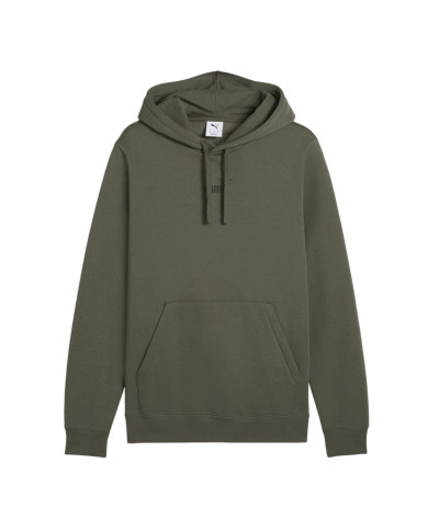 Puma Bluza męska ESS SMALL LOGO CENTERED HOODIE FL 69291486 - Zielona | Sklep Monotox