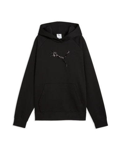 Puma Bluza damska ESS SEQUINS STANDARD HOODIE FL 69457701 - Czarna | Sklep Monotox