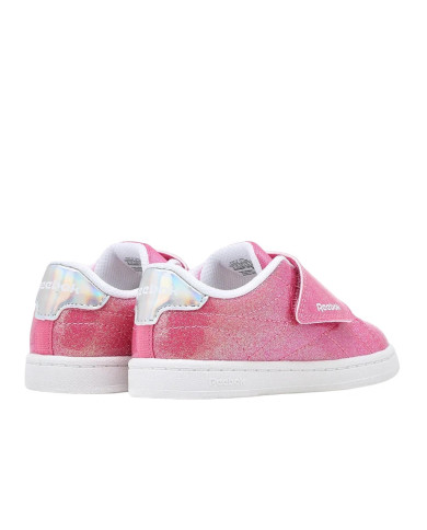 Reebok Buty dziecięce COURT CLEAN HOOK 100269136 - Różowe | Sklep Monotox