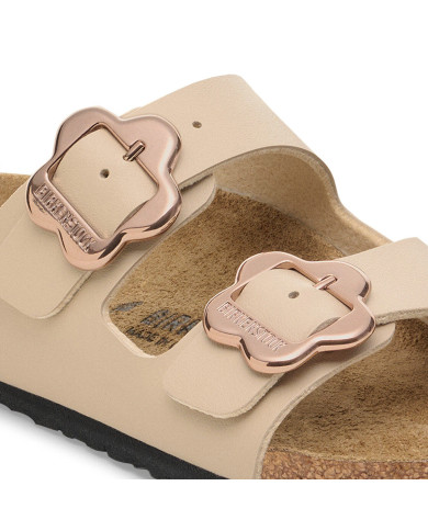 Birkenstock Klapki ARIZONA KIDS FLOWER BUCKLE BF 1030439 - Beżowe | Sklep Monotox
