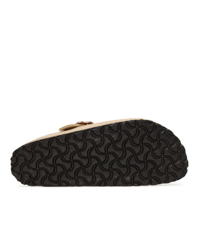 Birkenstock Klapki BOSTON FLOWERS KIDS BIRKIBUC JUNIOR NARROW 1030630 - Beżowe | Sklep Monotox