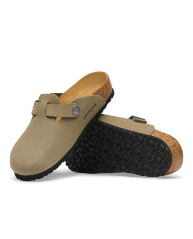 Birkenstock Klapki BOSTON KIDS BIRKIBUC JUNIOR NARROW 1032739 - Zielone | Sklep Monotox