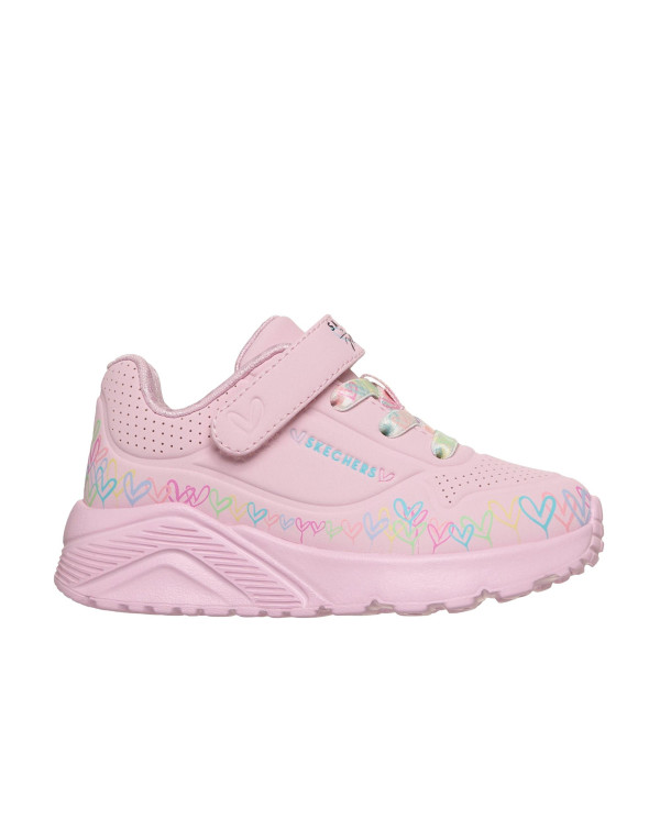 Skechers Buty dziecięce UNO LITE-HEART CRAZE 314091NLPMT - Różowe | Sklep Monotox