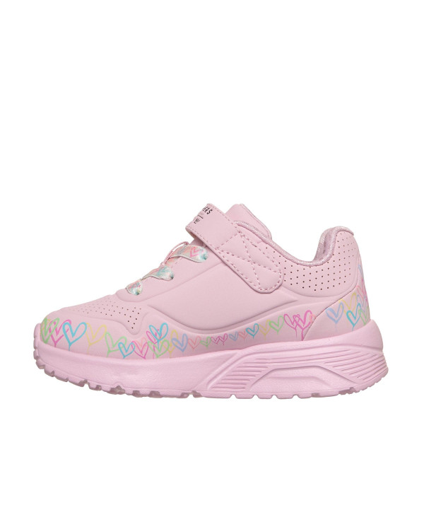 Skechers Buty dziecięce UNO LITE-HEART CRAZE 314091NLPMT - Różowe | Sklep Monotox