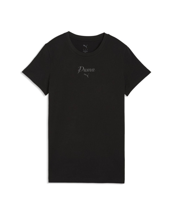 Puma Koszulka damska ESS SCRIPT TEE 69176001 - Czarna | Sklep Monotox