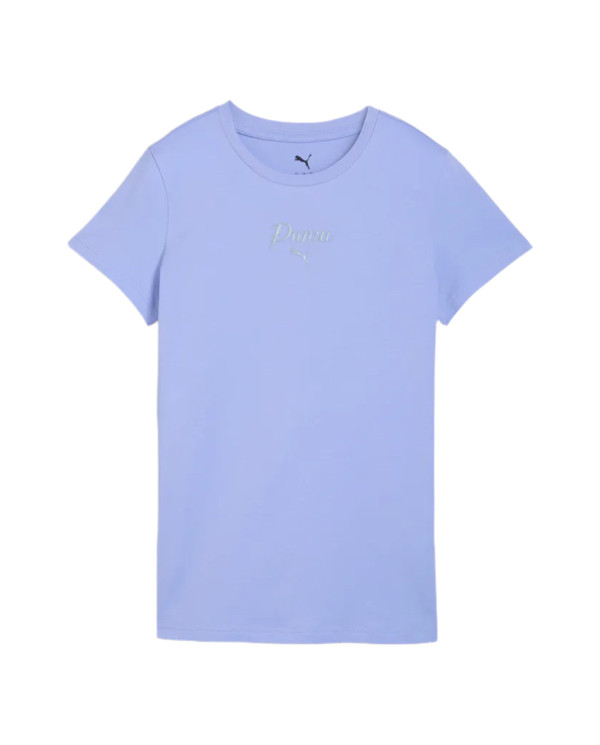 Puma Koszulka damska ESS SCRIPT TEE 69176060 - Fioletowa | Sklep Monotox