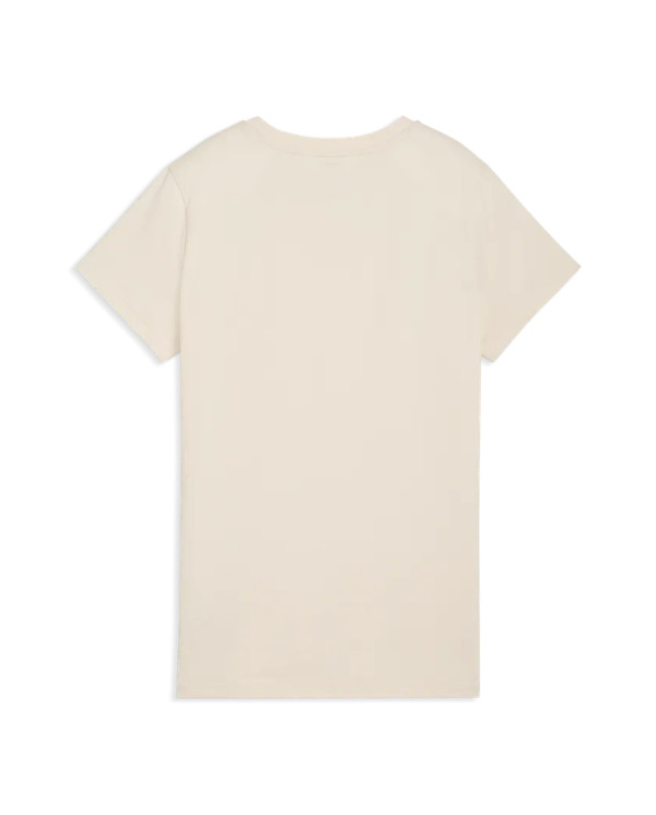 Puma Koszulka damska ESS SCRIPT TEE 69176087 - Beżowa | Sklep Monotox