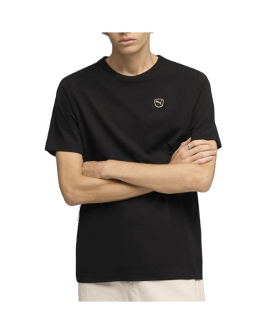 Puma Koszulka męska ESS ELEVATED TEE 69205401 - Czarna | Sklep Monotox