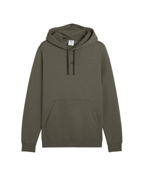 Puma Bluza męska ESS SMALL LOGO CENTERED HOODIE FL 69291486 - Zielona | Sklep Monotox