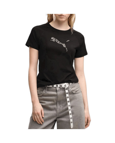 Puma Koszulka damska ESS SEQUINS TEE 69457601 - Czarna | Sklep Monotox