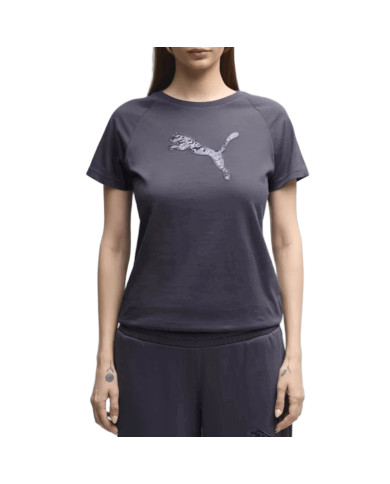 Puma Koszulka damska ESS SEQUINS TEE 69457635 - Szara | Sklep Monotox