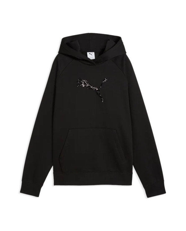 Puma Bluza damska ESS SEQUINS STANDARD HOODIE FL 69457701 - Czarna | Sklep Monotox