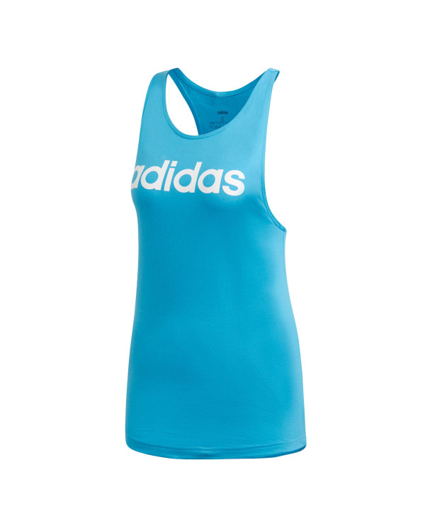Adidas Koszulka damska adidas Performance W E LIN LOOS TK DU0627 - Niebieska | Sklep Monotox