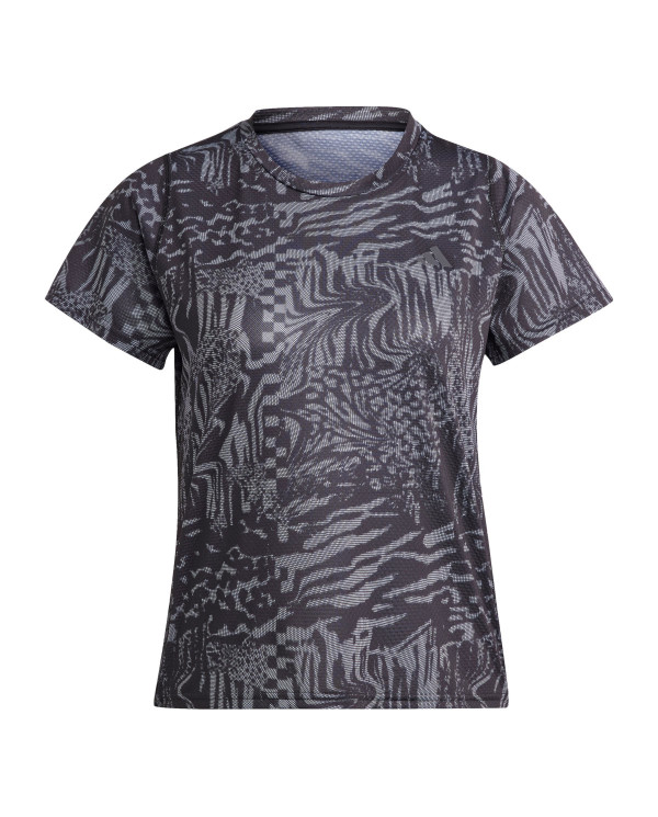 Adidas Koszulka damska adidas Performance RI 3B AOP TEE HY6951 - Brązowa | Sklep Monotox