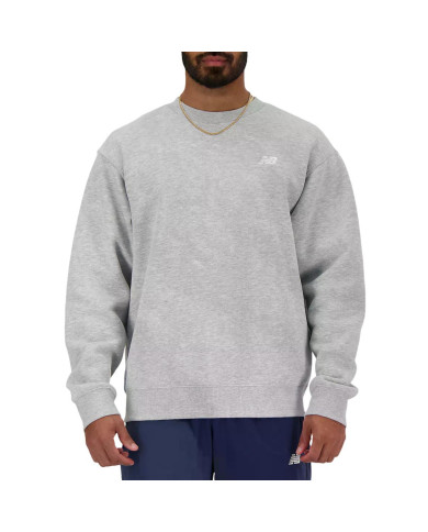 New Balance Bluza męska SPORT ESSENTIALS FLEECE CREW MT41510AG - Szara | Sklep Monotox