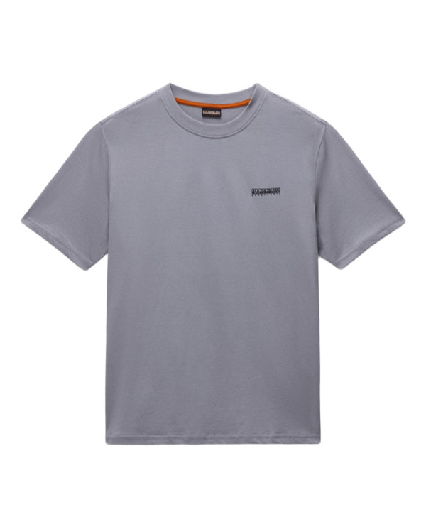 Napapijri Koszulka męska S-SMALL BOX SS SHARK SKIN NP0A88TRHCB - Szara | Sklep Monotox