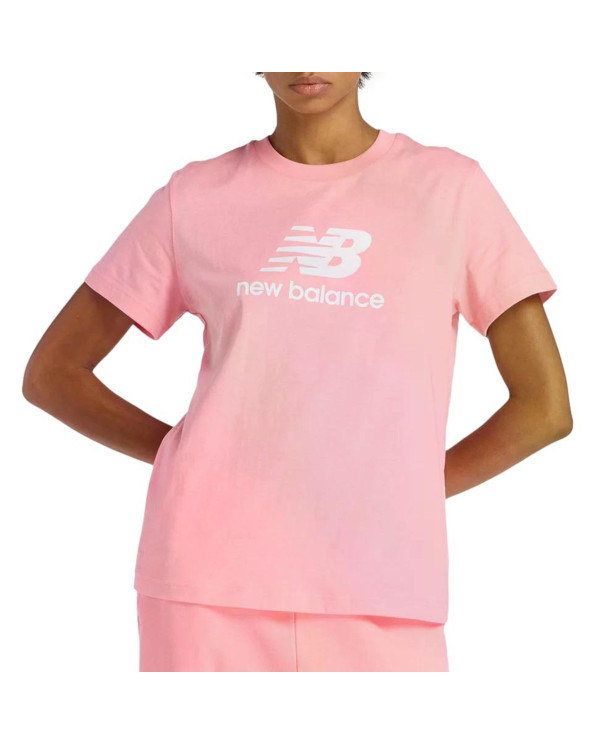 New Balance Koszulka damska SPORT ESSENTIALS JERSEY LO WT41502AA6 - Różowa | Sklep Monotox