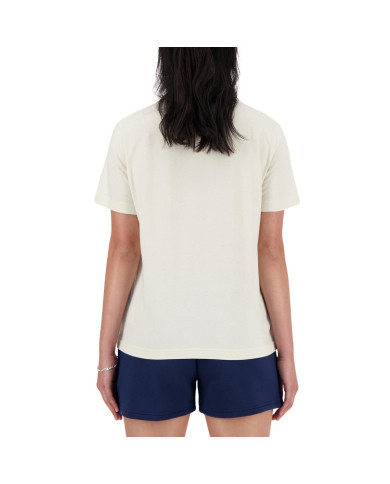New Balance Koszulka damska S/S JERSEY WT41509LIN - Beżowa | Sklep Monotox