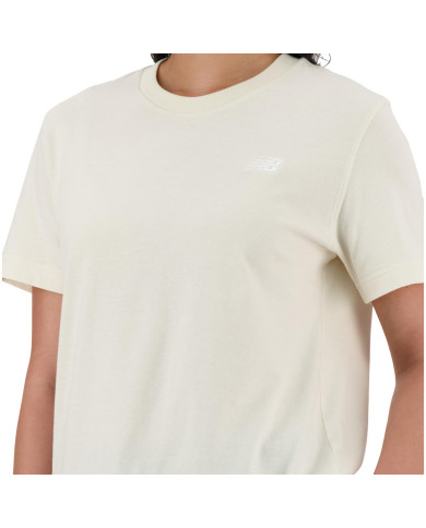 New Balance Koszulka damska S/S JERSEY WT41509LIN - Beżowa | Sklep Monotox