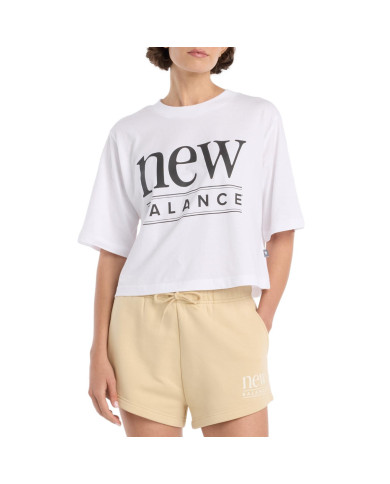 New Balance Koszulka damska REIMAGINED RELAXED T-SHIRT WT61V5OPWT - Biała | Sklep Monotox