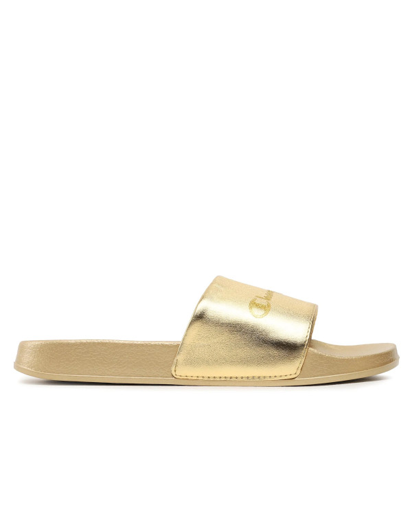 Champion Damskie Klapki Queens Slide S11562YS041 Złoty | Sklep Monotox