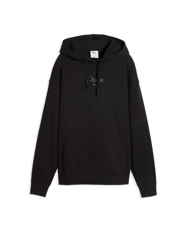 Puma Bluza damska ESS SCRIPT COMFORT HOODIE TR 69176101 - Czarna | Sklep Monotox