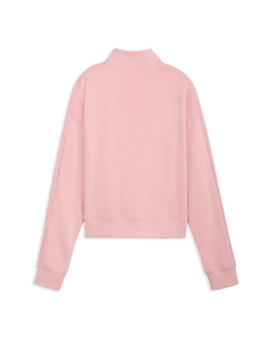 Puma Bluza damska CLASS RELAXED HALF-ZIP CREW 69187326 - Różowa | Sklep Monotox