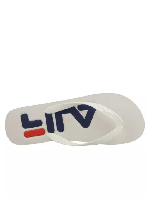 Fila Damskie Klapki Troy Slipper - Białe | Lekkość