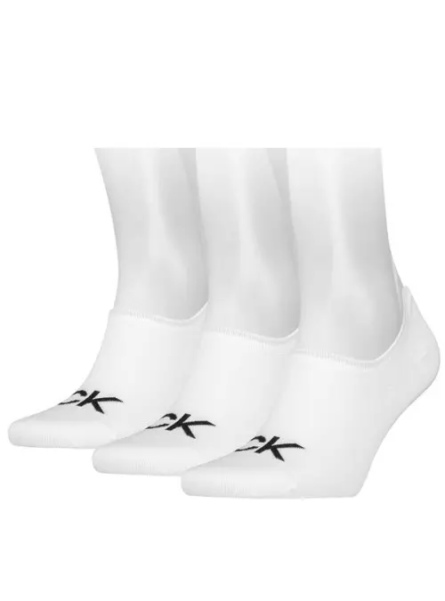 Calvin Klein CK MEN FOOTIE HIGH CUT 3P LOGO 701218723002